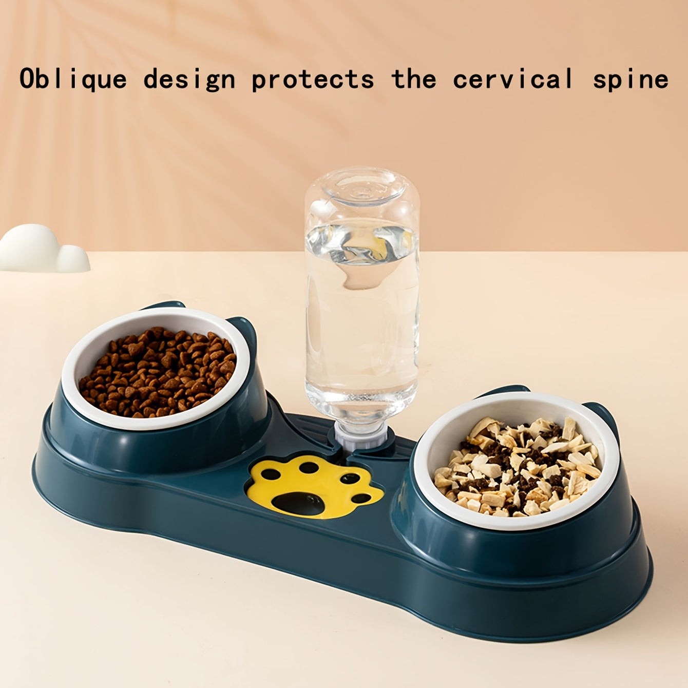 Double Pet Bowl – Non-Slip Food & Water Feeder