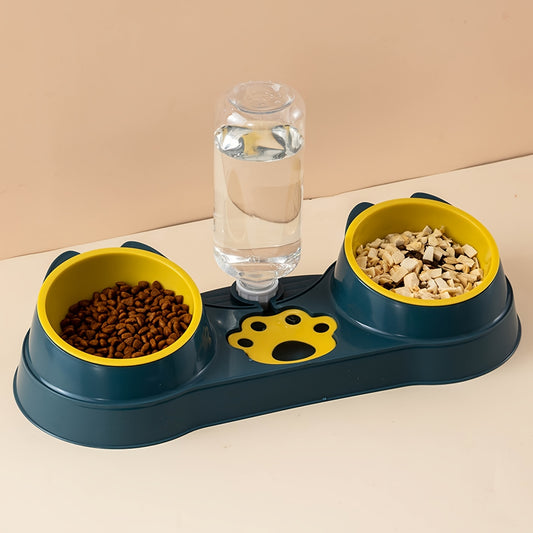 Double Pet Bowl – Non-Slip Food & Water Feeder